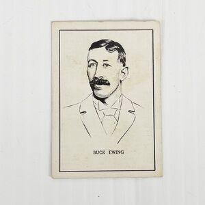 Vintage 1950 Callahan Hall of Fame Buck Ewing Baseball Trading Card